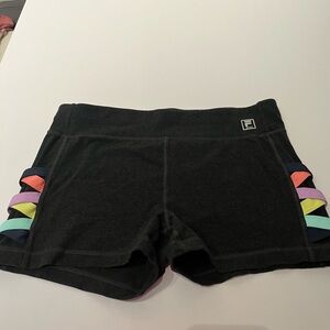 Fila Black Athletic Shorts with Elastic Waistband